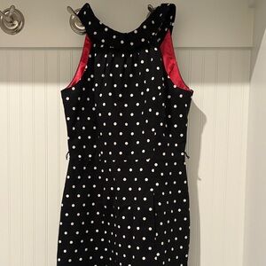 White House Black Market Black and White Polka Dot Dress